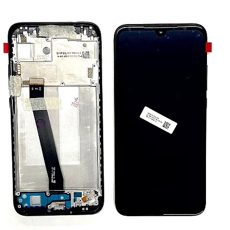 Tela Frontal Touch Display Xiaomi Redmi 7 Cor Preto C/Aro Original 