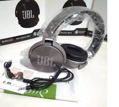 Fone JBL Bluetooth S/Fio JB-950 Wireless Rádio FM MP3 Cartão De Memória Cor Marrom