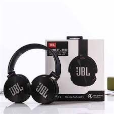 Fone JBL Bluetooth S/Fio JB-950 Wireless Rádio FM MP3 Cartão De Memória Cor Preto