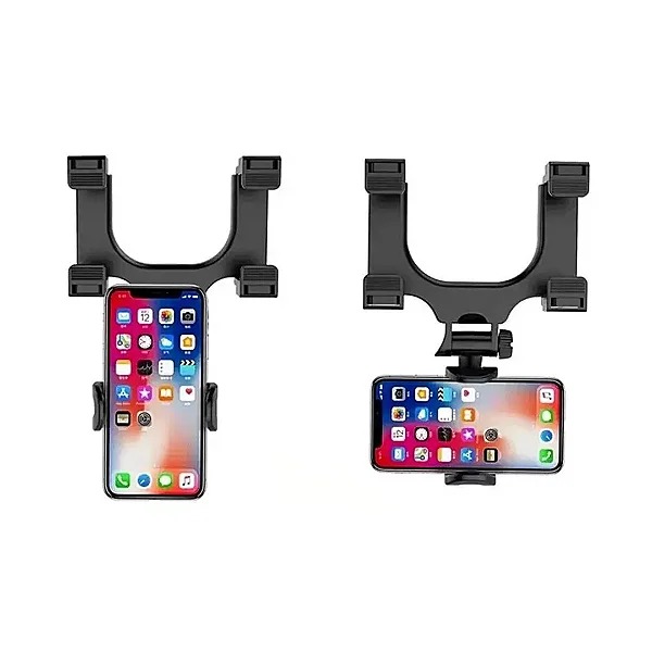 Suporte de Celular Para Retrovisor, 3,5- 6.7 Rotação 360° - ANZU Modelo CAR-001 