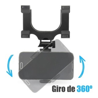 Suporte de Celular Para Retrovisor, 3,5- 6.7 Rotação 360° - ANZU Modelo CAR-001 