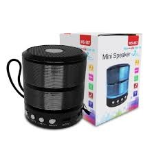 Mini Caixinha Som Bluetooth Portátil Usb Mp3 P2 Sd Rádio Fm Ws-887