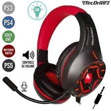 Headset Fone De Ouvido Gamer Space War C/Led Tecdrive P2 Modelo PX-12