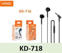 Fone De Ouvido Com Microfone e Controle de Volume C/Fio Kaidi Modelo:KD-718