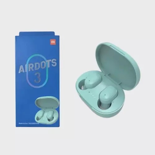 Fone Xiaomi Redmi Airdots PRO 3 Bluetooth 5.0 Air Dots Headset C/Microfone 1 Linha Cor Azul 