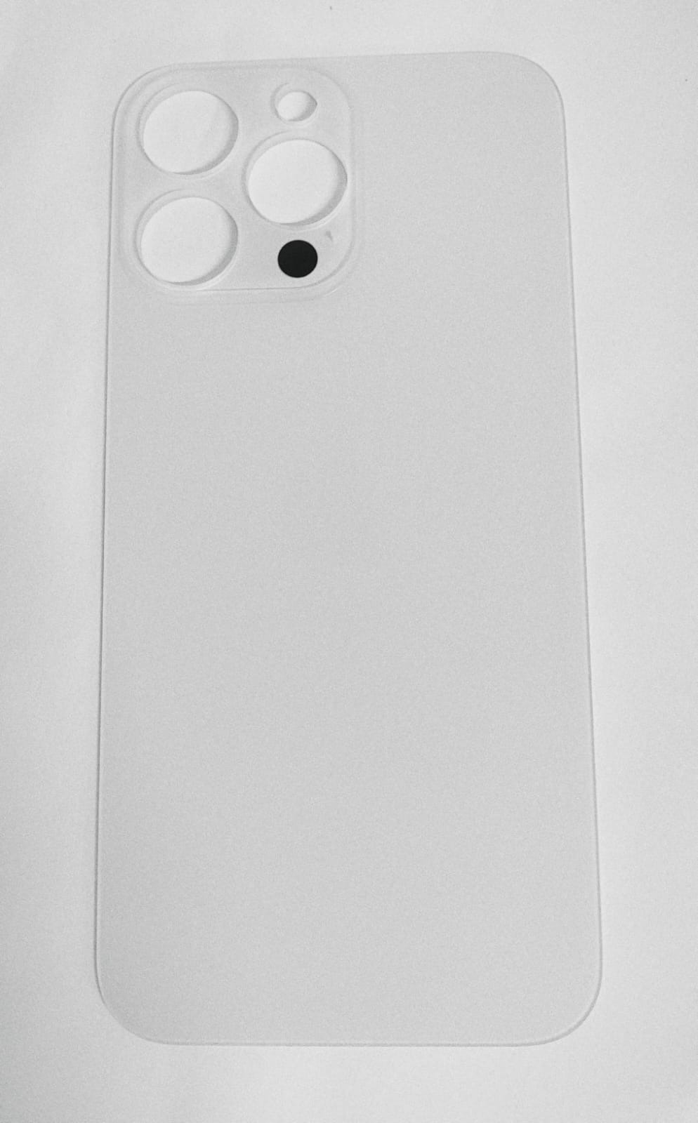Tampa Traseira Vidro Apple Iphone 14 Pro Max A2651 Original Furo Grande Branco