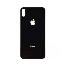 Tampa Traseira Vidro Apple iPhone XS Max S/Lente A2101 A2102 A1921 Original Furo Grande Preto