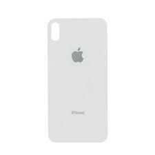 Tampa Traseira Vidro Apple iPhone XS Max S/Lente A2101 A2102 A1921 Original Furo Grande Branco