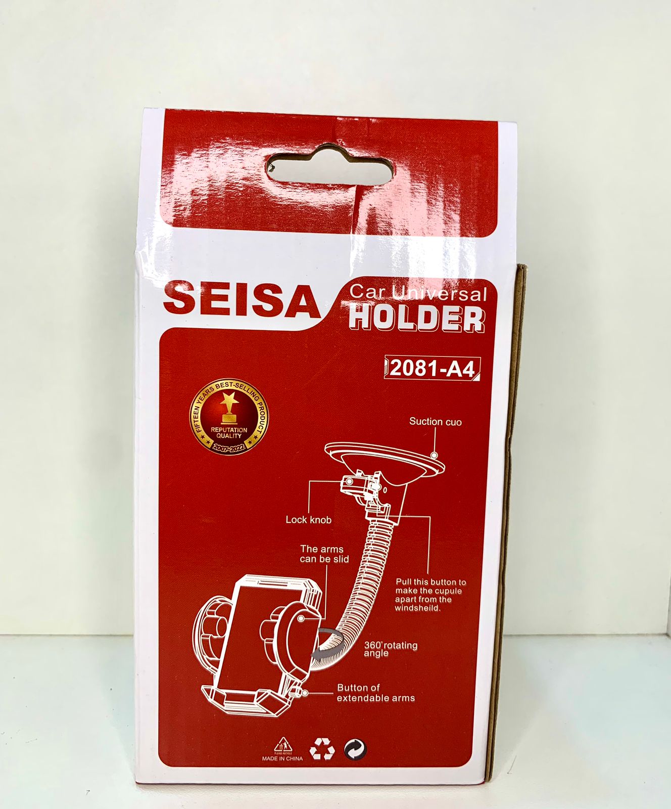 Suporte Veicular Para Celular Para brisa Seisa Mod: 2081-A4 