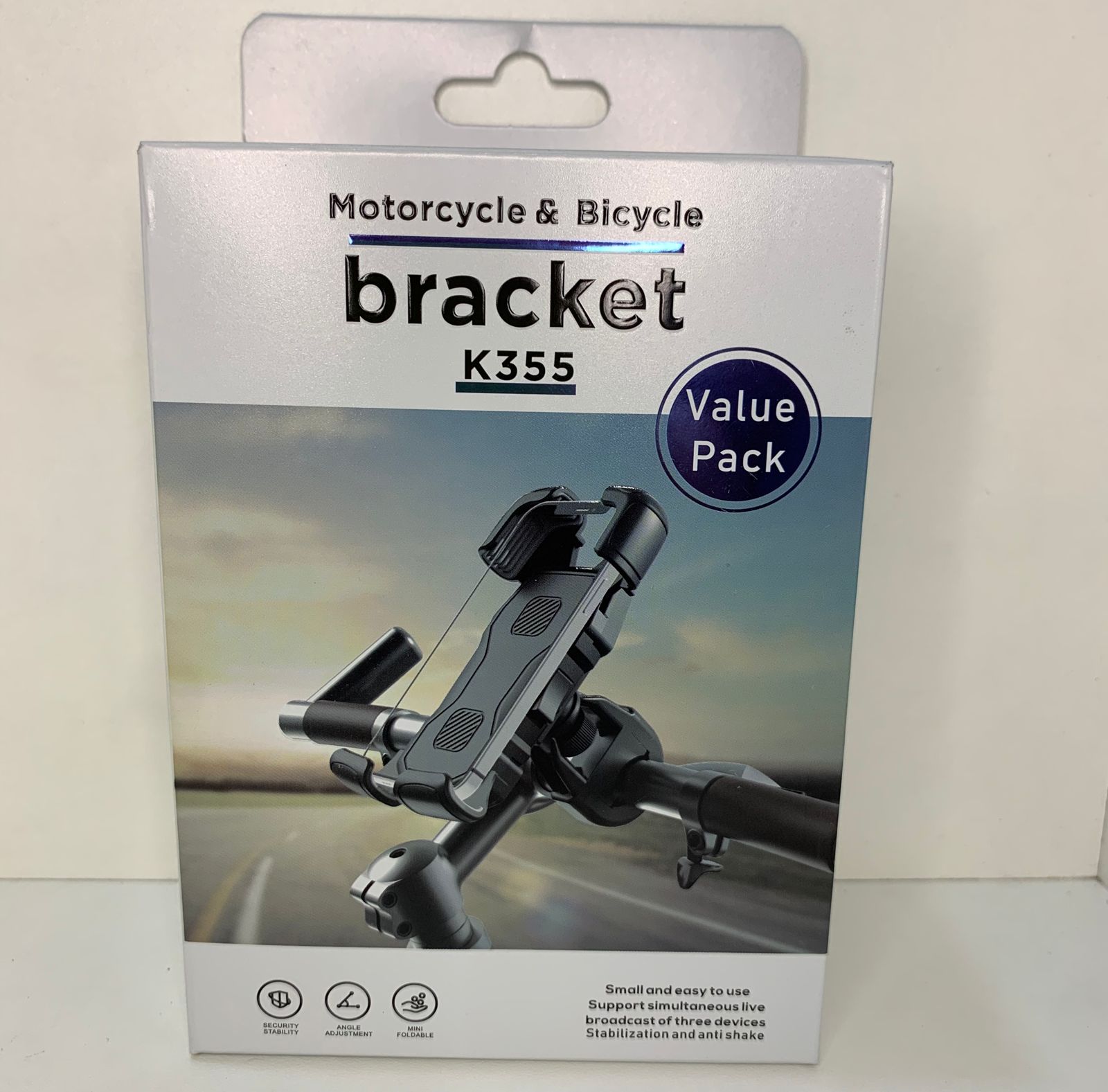 Suporte Universal Brachet Para Moto E Bicicleta Mod : k355 