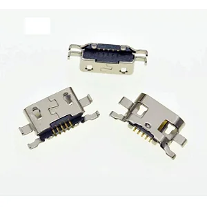 Imagem Principal Conector Carga Solda Micro V8 Compatíveis Moto C / Moto C Plus Original