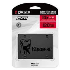 SSD de 120GB Kingston A400 SA400S37 / 120G 500 MB / s de Leitura - Preta