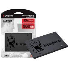 SSD de 960GB Kingston A400 SA400S37 / 960G 500 MB / s de Leitura - Preta
