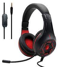 Headset Fone De Ouvido Gamer Space War C/Led DuraWell P2 Modelo:DWKM-G315 Cor: Vermelho