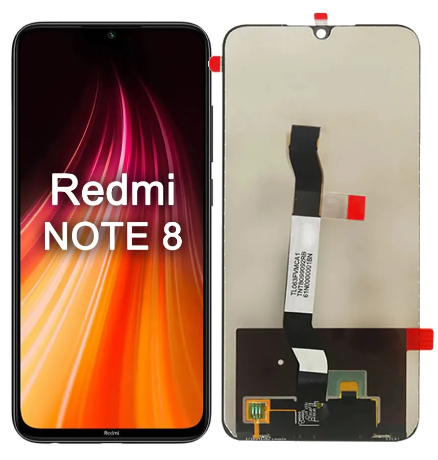 Tela Frontal Touch Display Xiaomi Redmi  Note 8 M1908c3jg S/Aro Original Nacional