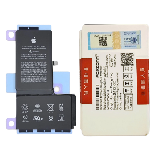 Bateria Foxcon iPhone X/10 A1634 A1687 A1699 Capacidade 2716 MAh