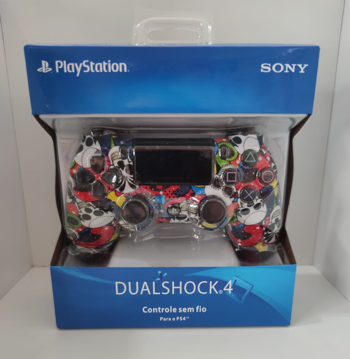 Controle Sony Semi Fio 1 Linha Dualshock 4 Cuh-Zct2u RB para PlayStation 4 C/Estampas Variados