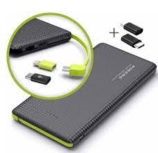 Power bank H,Maston 3 Saida V8 / Iphone / Tipo-C Portátil 10000 MAh Cor Preto Modelo: PN-951