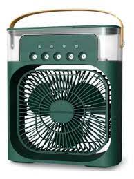 Mini Ventilador Portatil 3 Velocidades Led Umidificador Ar  Mini Cooling Fan Verde