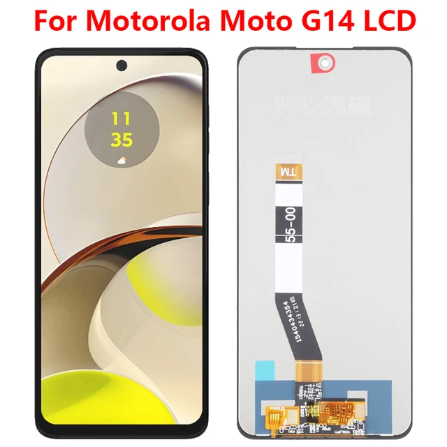 2642-2243-Tela Frontal Touch Display Moto G14 XT-2341 Original S/Aro Original  S/aro 