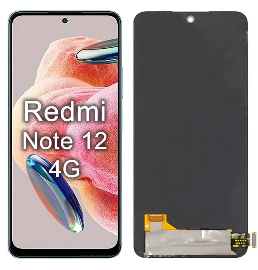 2659-2268-Tela Frontal Touch Display Xiaomi Redmi  Note 12 5G / Note 12 4G /X5 5G Oled S/aro