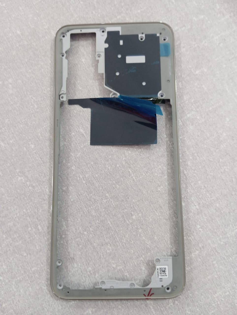 2669-2272-Aro Carcaça Lateral Xiaomi Redmi Note 11 4g Original Prata