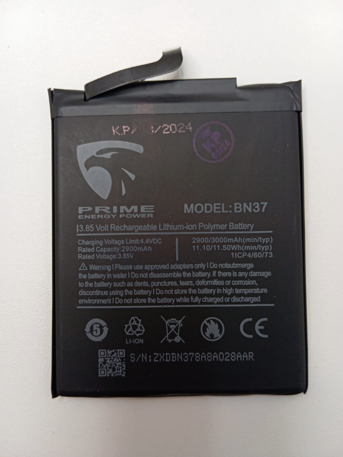 3089-2660-Bateria Xiaomi Redmi 6/6A Bn37 3000Mah  - Bateria Prime Energy