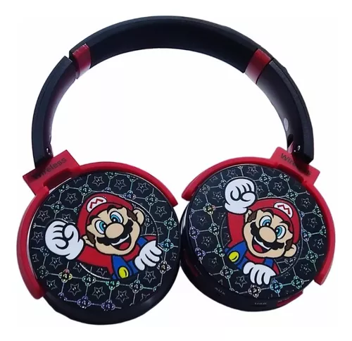3208-2887-Headphone Wireless Stereo MA-1 Super Mario - Preto