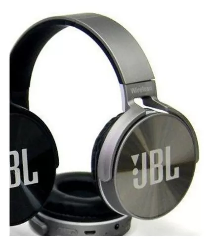 Fone de ouvido JBL bluetooth sem fio JB950 wireless rádio FM MP3 cartão de memória Cor Cinza