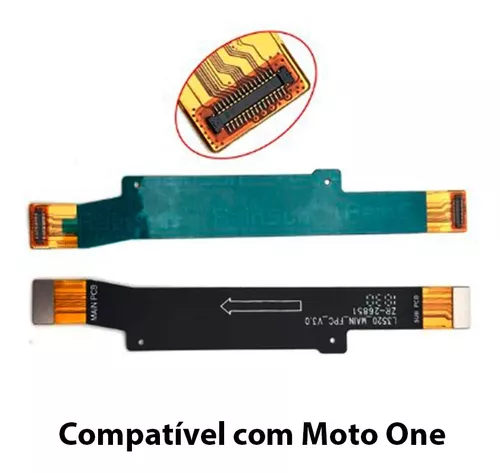 3498-0-Cabo Flat Flex Sub LCD Placa Moto One Xt1941 Original