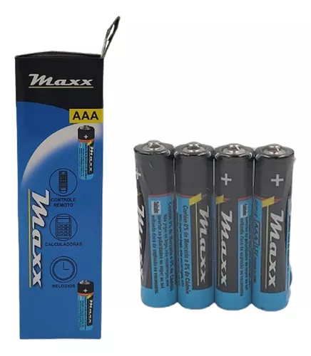 3526-0-Pilhas Maxx AA  4 Un 1.5V Anti Vazamento R6P