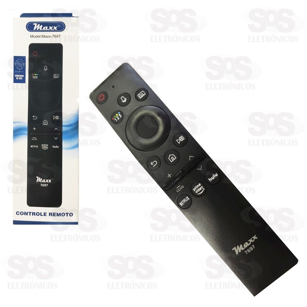 3634-0-Controle Remoto Compatível Com Receptor Samsung  Com Comando de Voz Maxx-7697