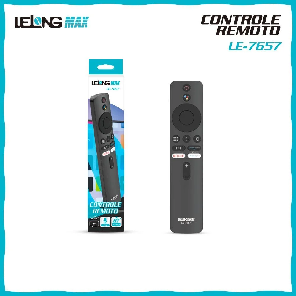 3635-0-Controle Remoto Lelong Compatível Tv Box Xiaom Mi Box Tv LE-7657