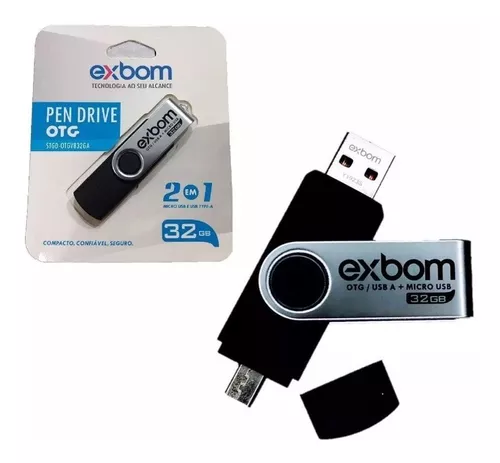 3750-0-Pen Drive 32gb Usb E V8 Otg 2x1 Exbom Original STGD-OTGV832GA