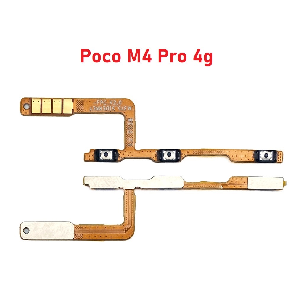 3770-4906-Cabo Flex e Power Volume Xiaomi Redmi Poco M4 Pro 4g Original