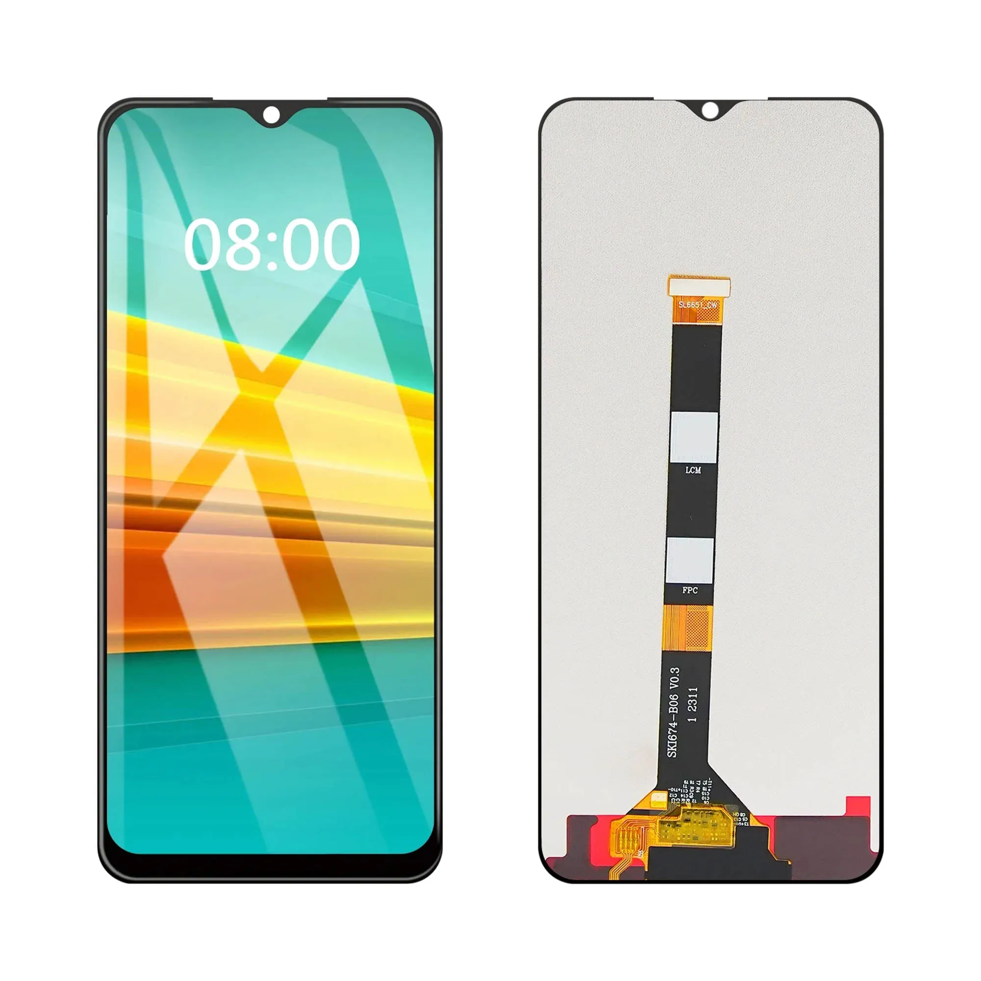 3792-4922-Tela Frontal Display Realme C51 / Realme C53 / Note 50 S/ARO Original Nacional