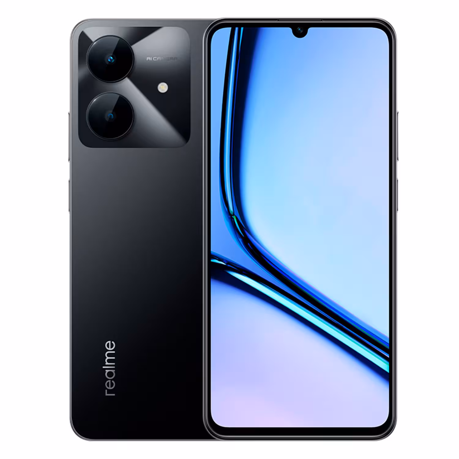 3913-5083-Smartphone Realme Note 60x RMX3938 64GB 3GB RAM Dual SIM Tela 6.74 Cor Preto