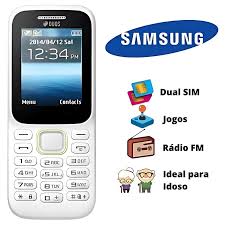 Celular Samsung B315e Para Idosos Com Teclas Grandes E Rádio Preto 