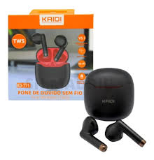 3804-5304-Fone De Ouvido Kaidi Bluetooth P/ Celular Sem Fio Tws Modelo Kd-771 Cor Preto