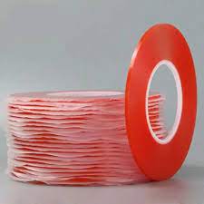 Imagem Principal Fita Adesiva Dupla Face Vermelho Rolo 3mm x 50m