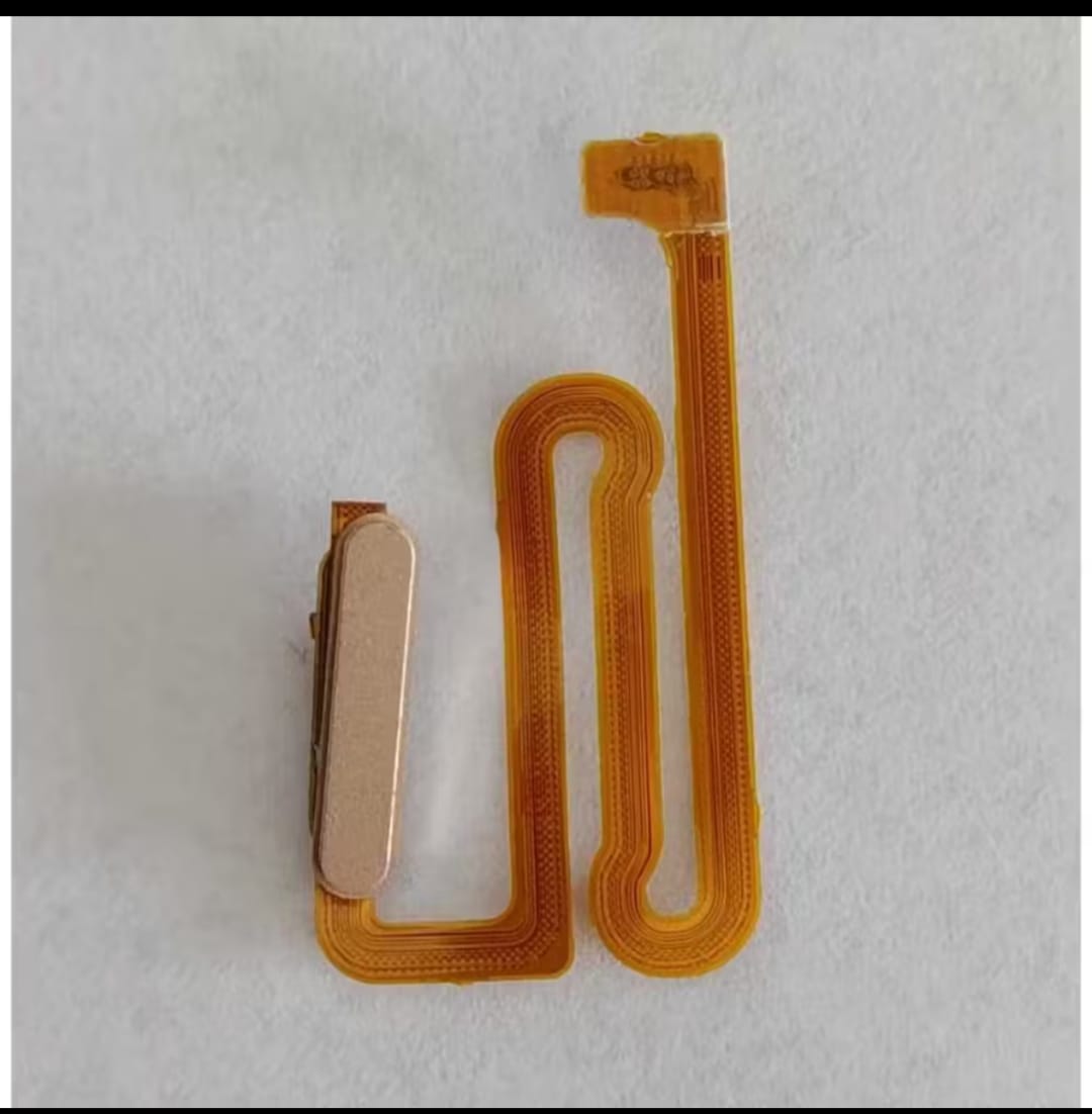 Flex Botão Power Biometria Digital Samsung Galaxy A04S / A12 / A13 4G E 5G / M12 / M12S / M13 / A14 Original Dourado