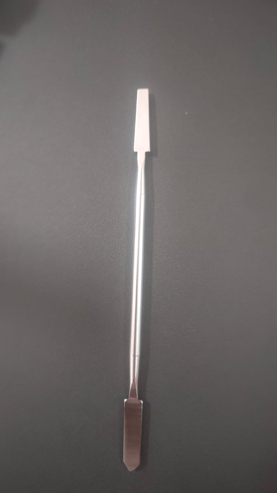 Espátula Aço Inox Reta 2 Pontas 15X1 cm Para Abrir Celular Tablet  