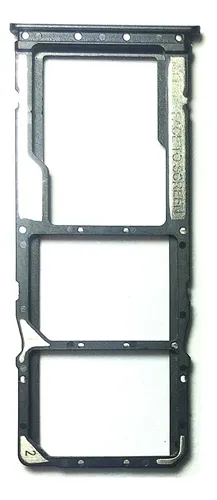 4318-5585-Gaveta Chip Bandeja Xiaomi Redmi 9 / 9A / 9C / 9T / Poco M3 Cor Preto Original