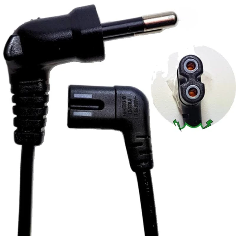 4356-0-Cabo de Força alimentação Smart TV Samsung 90 Graus