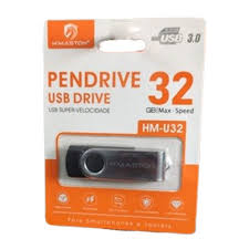 Imagem Principal Pen drive 32gb H,Maston 3.0 Preto Mod HM-U32 Original