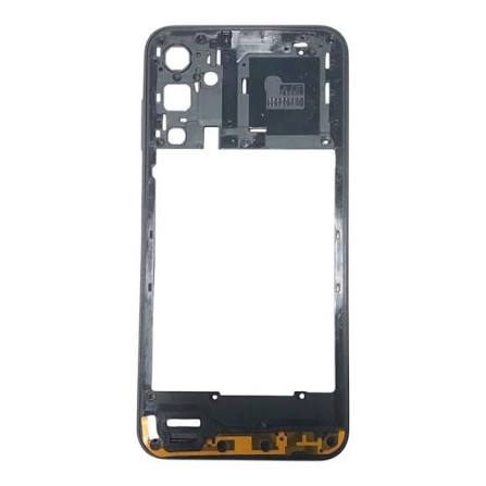 4560-0-Chassi Carcaça Aro Lateral Compatível Samsung Galaxy A15 Cor Preto