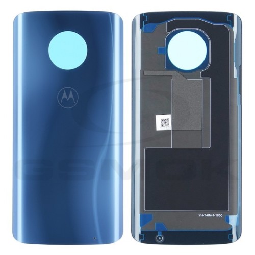 259-225-Tampa Traseira De Vidro Motorola Moto G6 Plus Xt1926 - Azul Marinho