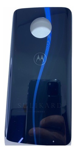 259-224-Tampa Traseira De Vidro Motorola Moto G6 Plus Xt1926 - Azul Escuro