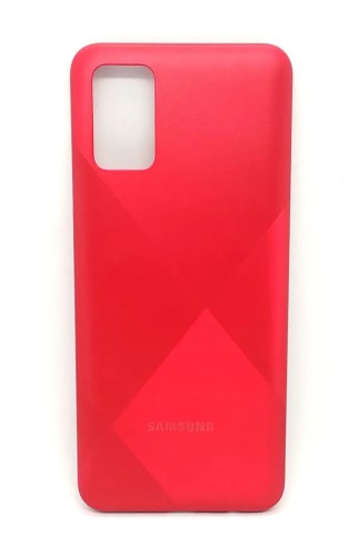 312-604-Tampa Traseira Samsung Galaxy  A02S Sm-A025m S/Botões S/Lente e S/Flex Antena Original - Vermelho