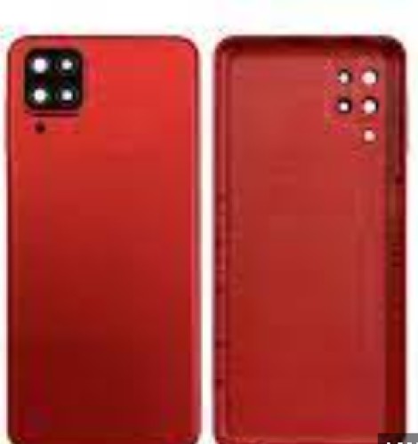 319-630-Tampa Traseira Samsung Galaxy A12 Sm-A125 C/Lente S/Flex Antena Original - Vermelho
